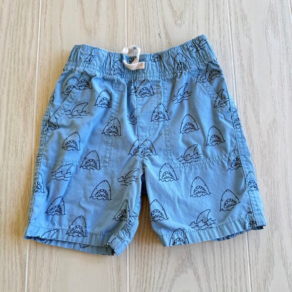 Garanimals Toddler Boy's Size 3T Blue Shark Print Jersey Shorts - Picture 1 of 4